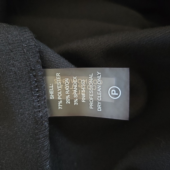 Calvin Klein Black‎ Midi Dress with Gold Zippers - Picture 9 of 9